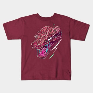 snake head illustration Kids T-Shirt